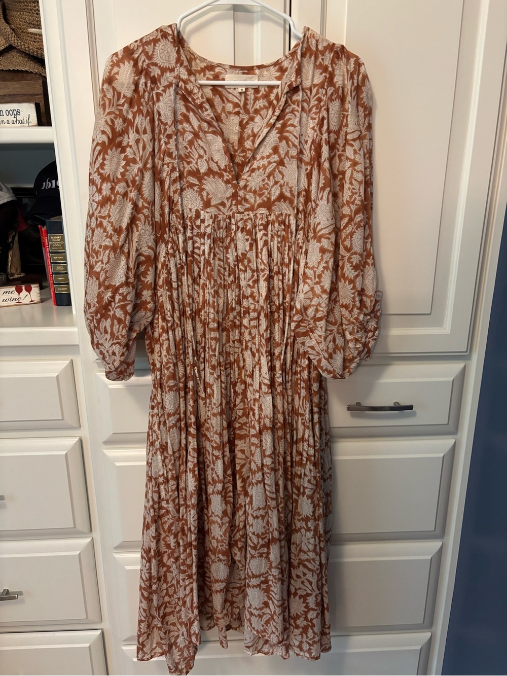 Daughters of India Kyra Midi in Caramel. Size S